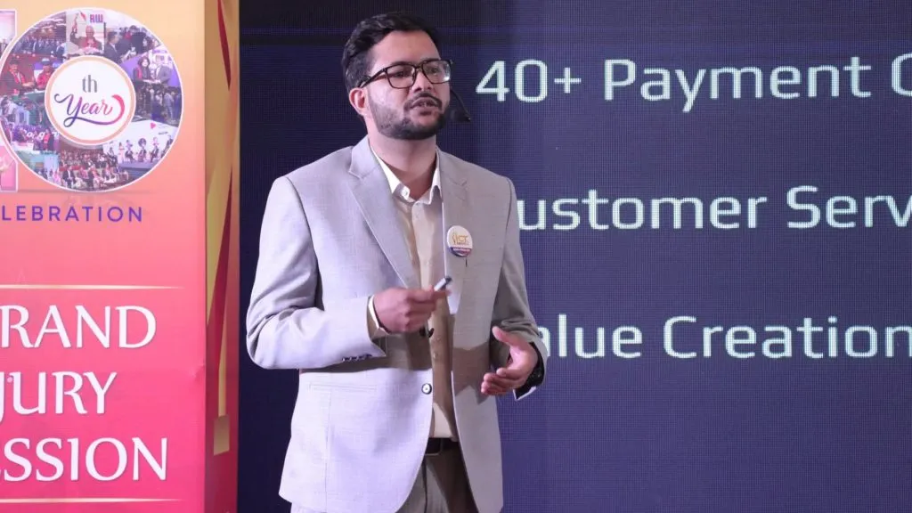 Bimal Raj Paudel at ICT Awards 2025.
